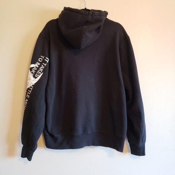 Champion 1919 Graphic Super Behind The Label Black Yellow Athletes Hoodie  XL - Picture 6 of 10